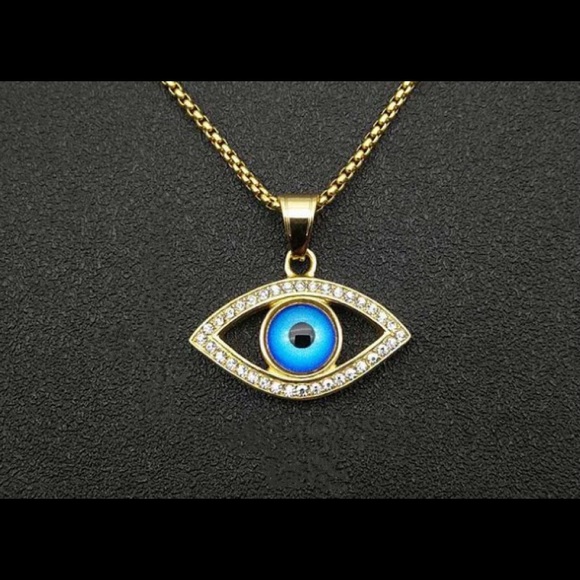 Mau Olho Pendant Chain - SILVER ONLY 1 LEFT - Picture 9 of 11